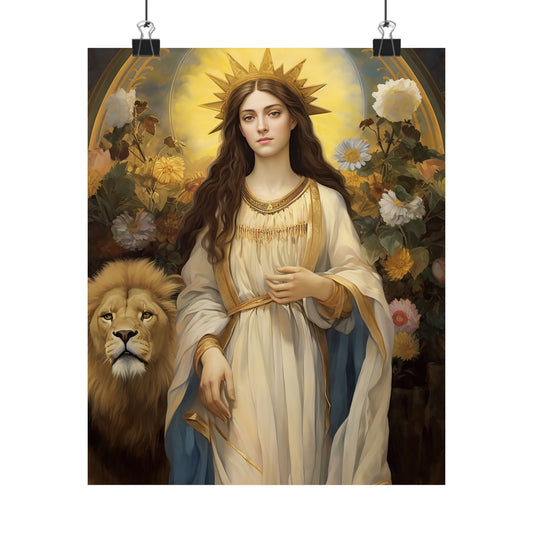 Saint Thecla - Sanctified Souls Print - Multiple Sizes - Premium Matte Vertical Posters