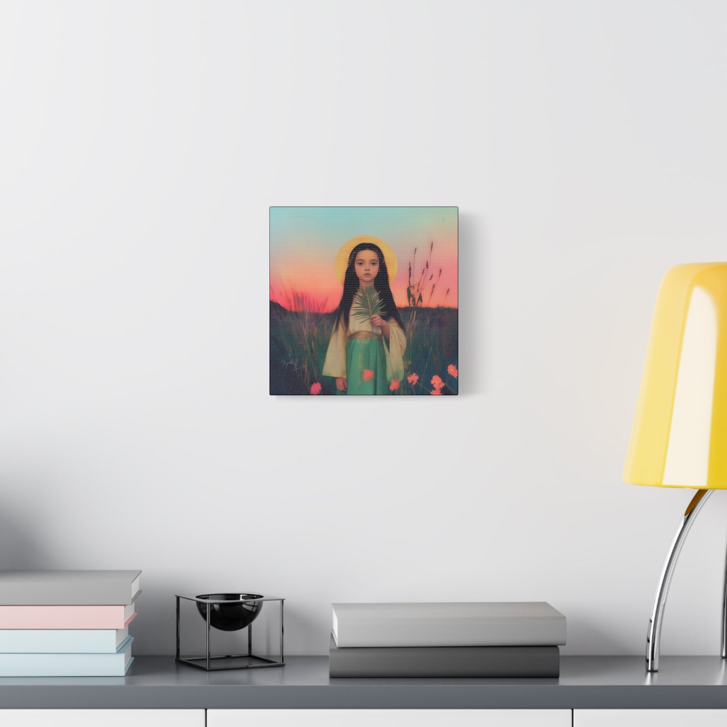 Saint Charity - Multiple Sizes - Catholic Home art - Museum Wrapped Canvas - Sanctified Souls Print - Martyr Saint