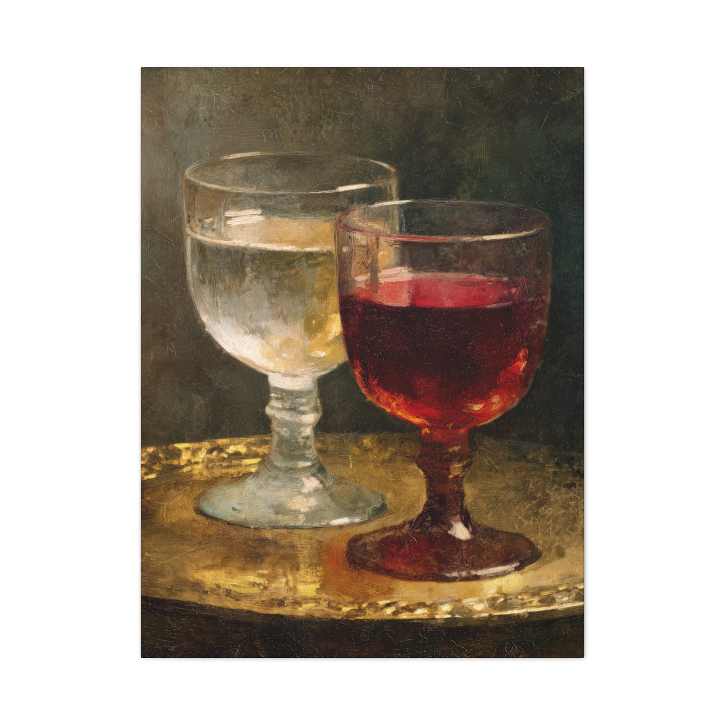 Cana and the Miracle of Abundance - Water into Wine - Gallery Wrapped Canvas - Print - Religious Art for your Home - Catholic Art Print