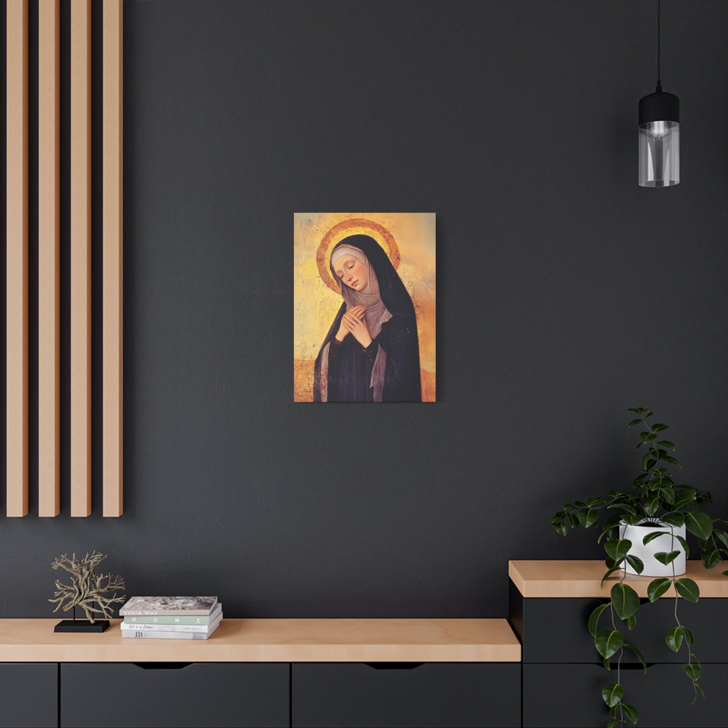 Saint Syncletica of Alexandria - Desert Mother - Gallery Wrapped Canvas - Print - Religious Art for your Home - Catholic