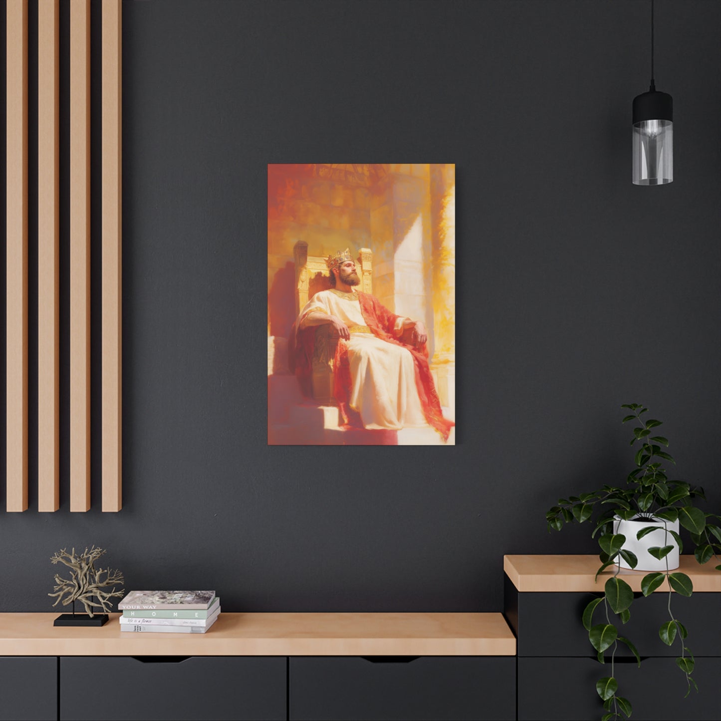 King Solomon: Keeper of God's Understanding - Gallery Wrapped Canvas - Print - Religious Art for your Home - Catholic Art