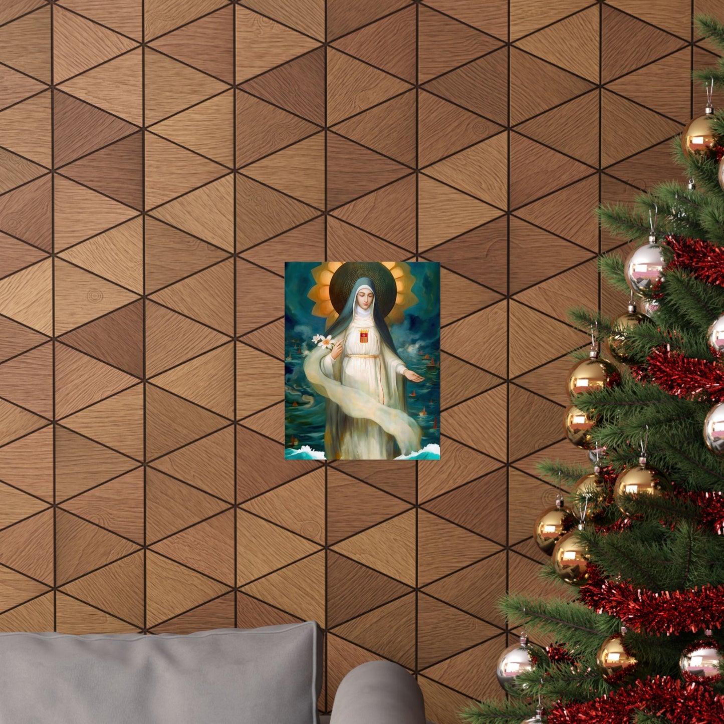 Mary of Cervellon / Saint Maria of Cerevellon - Sanctified Souls Print - Multiple Sizes - Premium Matte Vertical Posters
