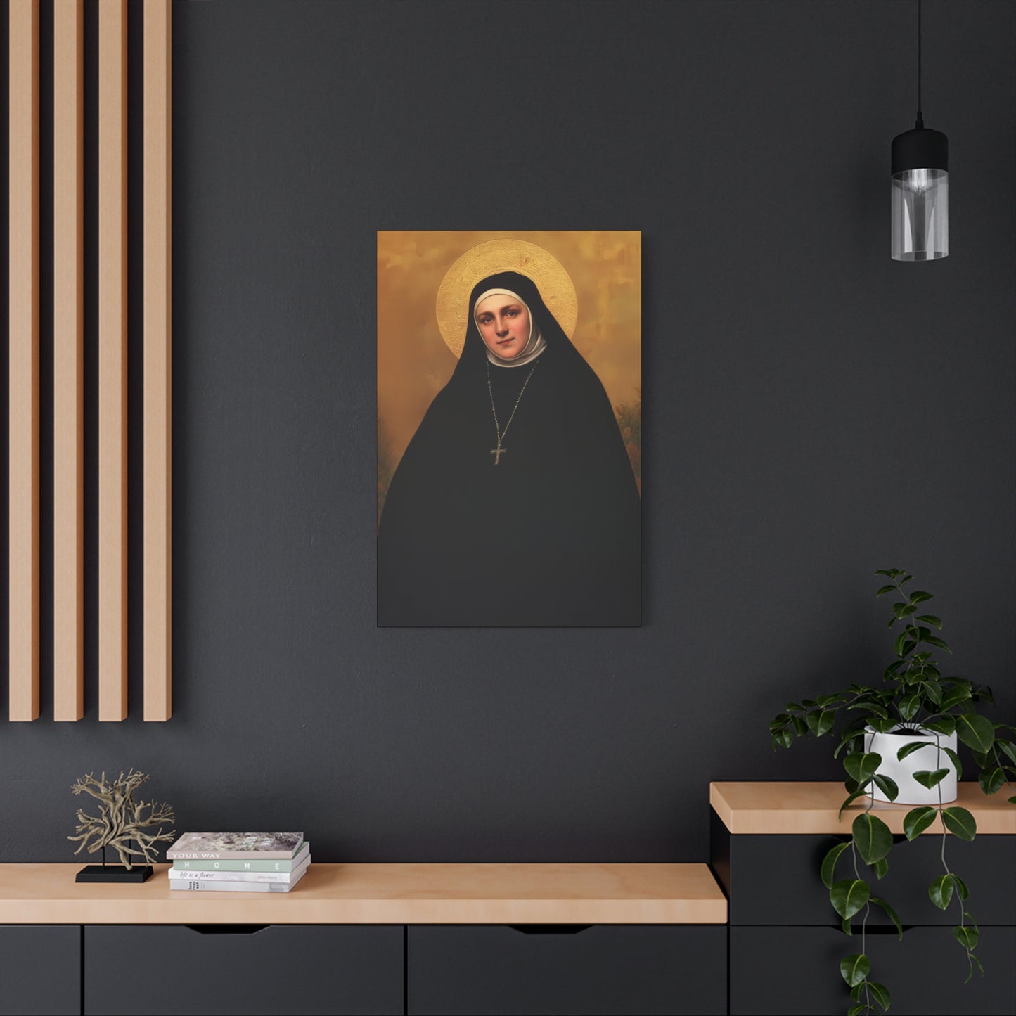 Saint Geltrude Caterina Comensoli - Gallery Wrapped Canvas - Print - Religious Art for your Home - Catholic Art