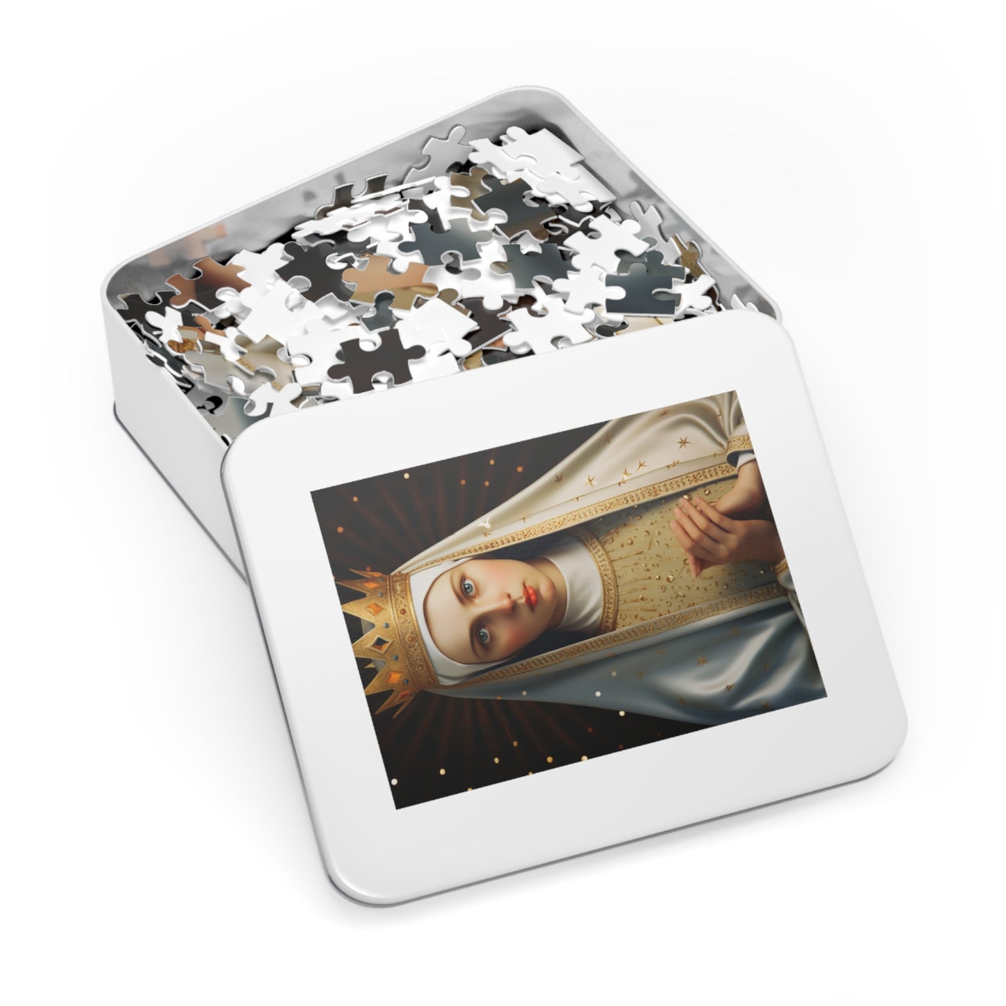 Saint Kinga of Poland - Puzzle and Keepsake Tin - Religious Jigsaw Puzzle (30, 110, 252, 500,1000-Piece) - Religious Puzzle
