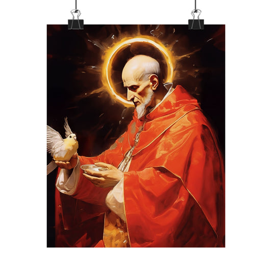 Pope Saint Gregory the Great Print - Sanctified Souls Print - Multiple Sizes - Premium Matte Vertical Posters