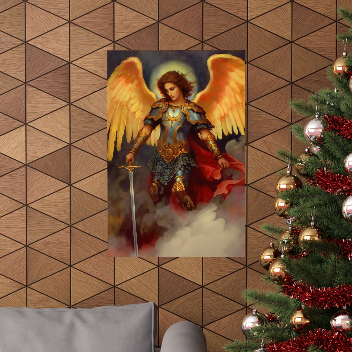 Saint Michael the Archangel - Sanctified Souls Print - Multiple Sizes - Premium Matte Vertical Posters