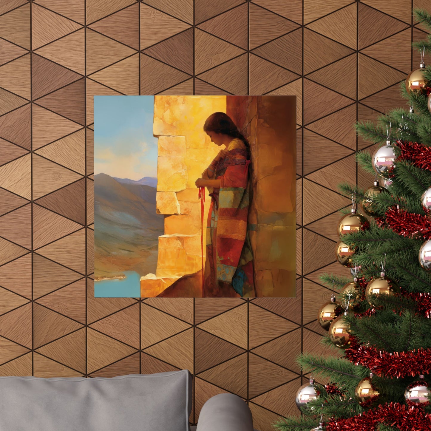 A Thread Through the Line of Christ - Rahab - Sanctified Souls Print - Multiple Sizes - Premium Matte Vertical Posters