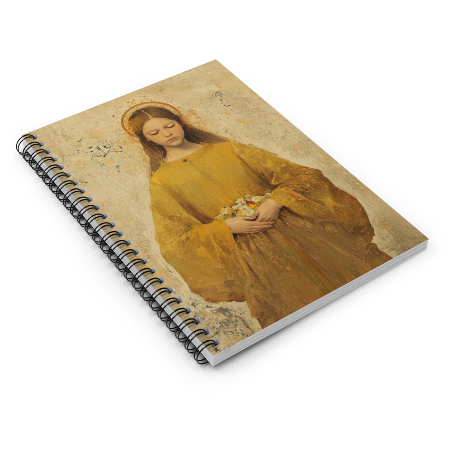 Saint Lucy - Sanctified Souls Art - Religious - Spiral Notebook - Ruled - Catholic - Devotional Journal - Journal Diary