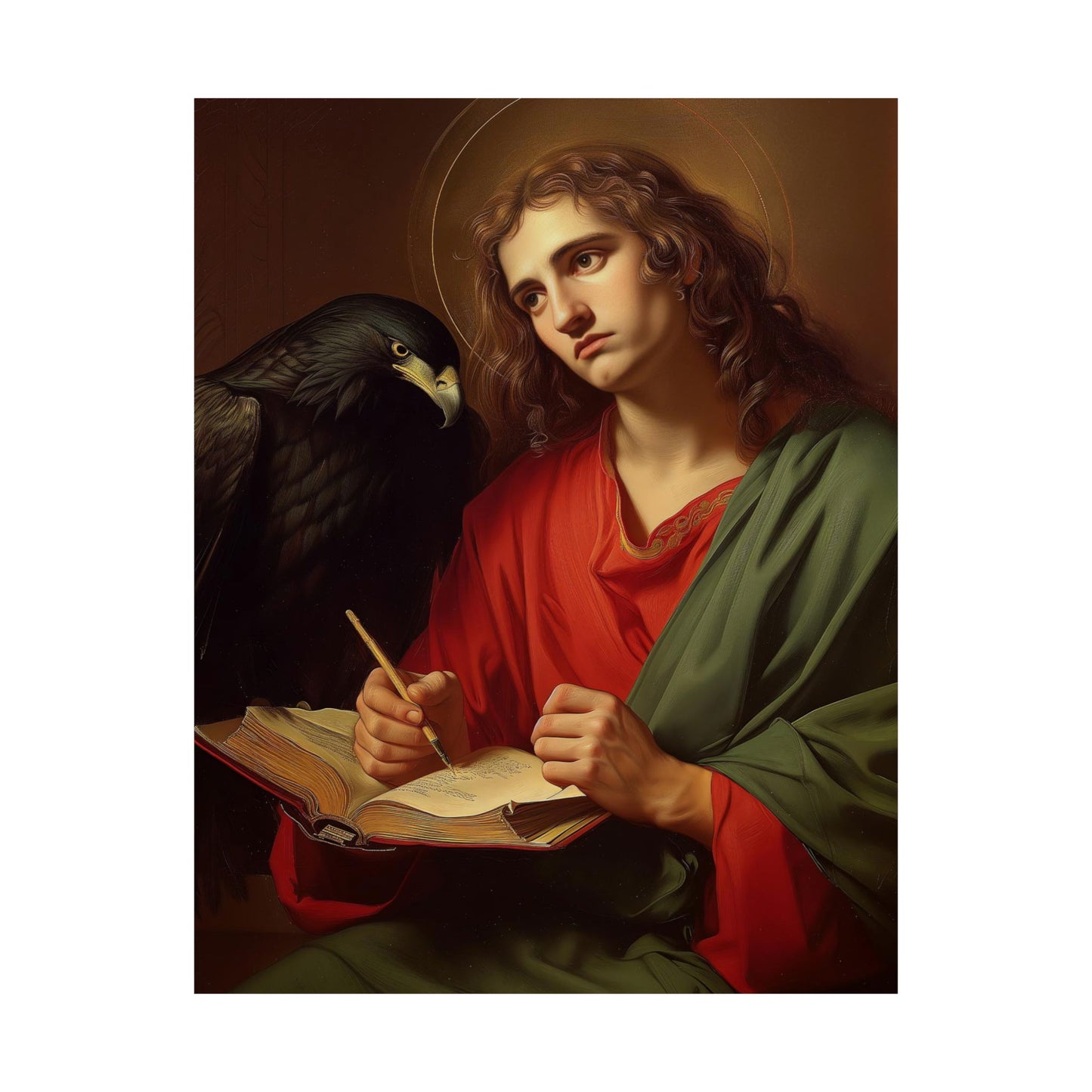 Saint John the Apostle - Sanctified Souls Print - Multiple Sizes - Premium Matte Vertical Posters