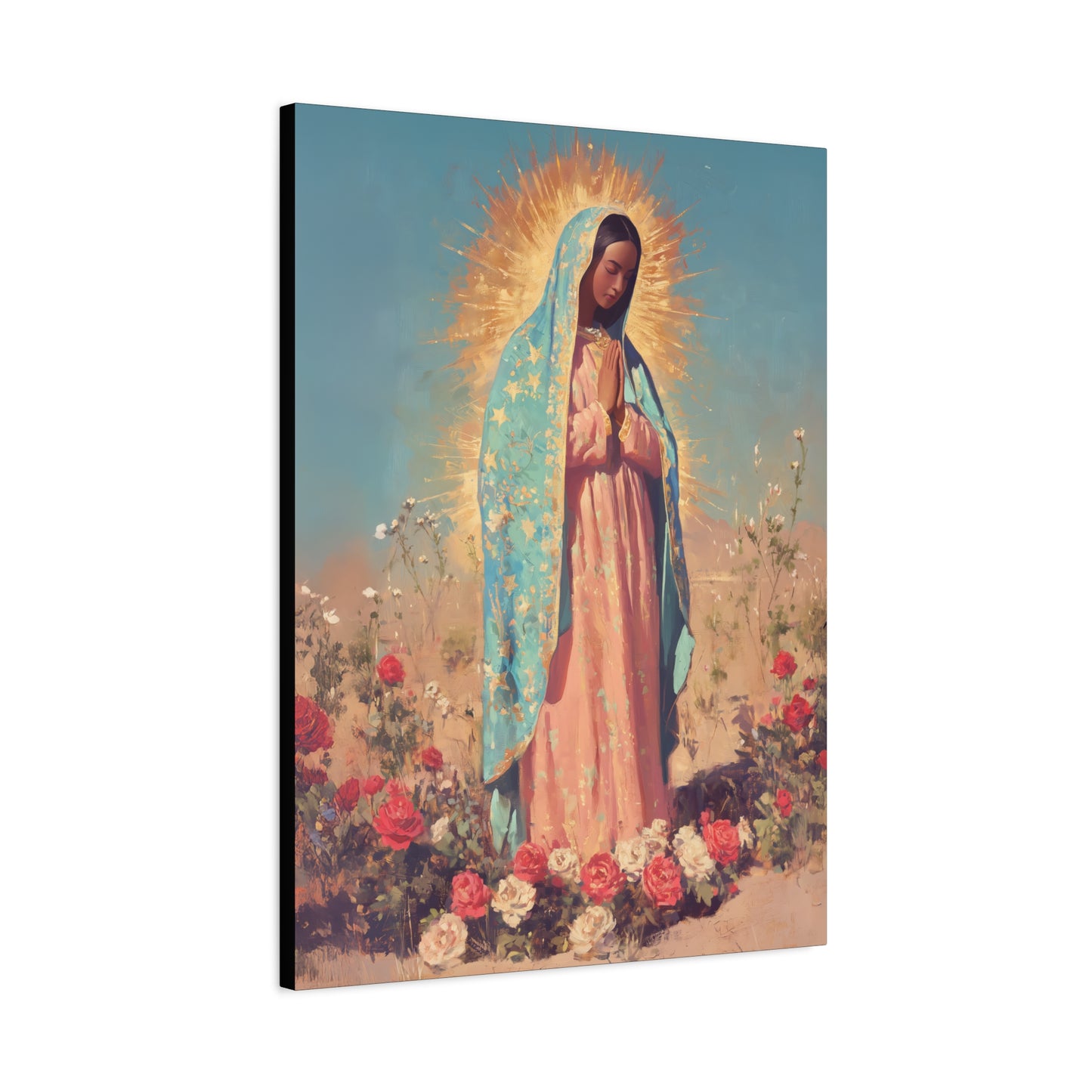Our Lady of Guadalupe - Gallery Wrapped Canvas - Print - Religious Art for your Home - Catholic Art