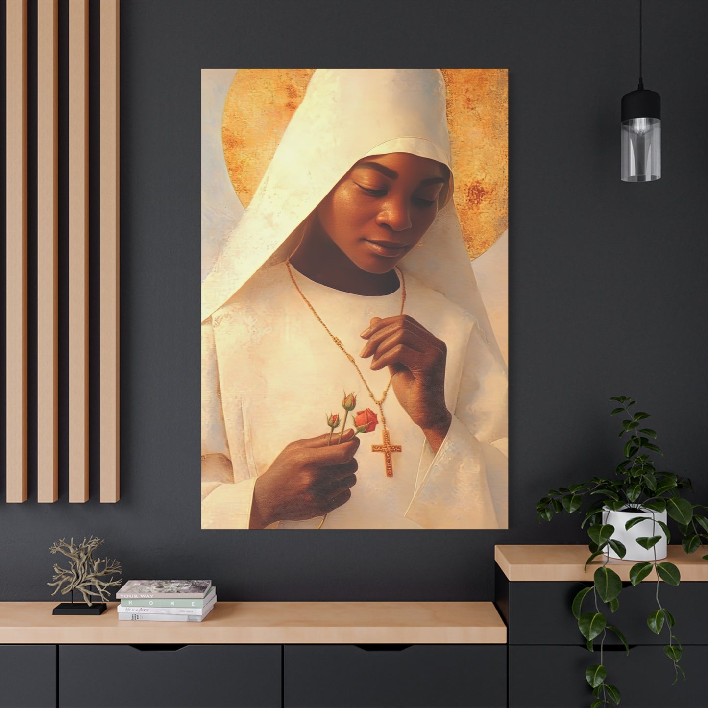 Blessed Marie-Clementine Anuarite Nengapeta - Gallery Wrapped Canvas - Print - Religious Art for your Home - Catholic art print