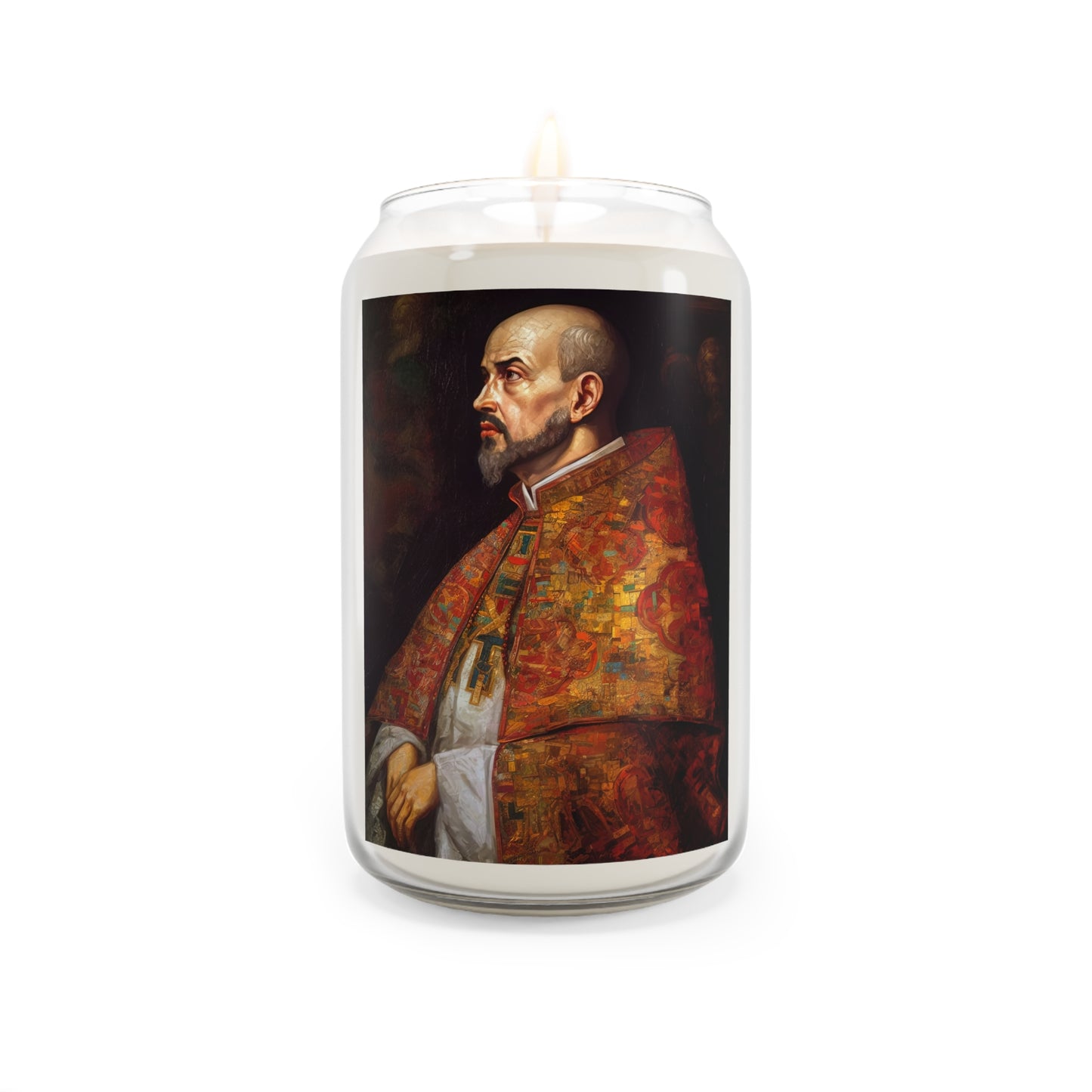 Saint Ignatius of Loyola  - Scented Prayer Candle, 13.75oz - Tall Size - Religious Prayer Candle - Catholic Art - Religious Gift
