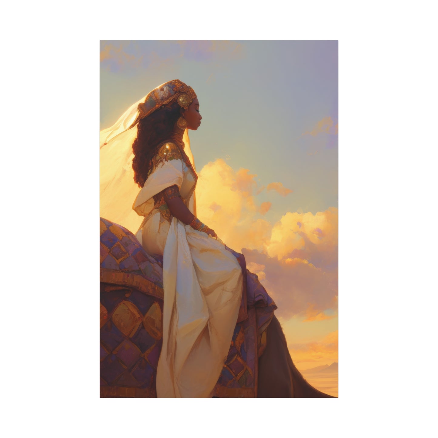 Queen of Sheba - Gallery Wrapped Canvas - Print - Religious Art for your Home - Catholic Art