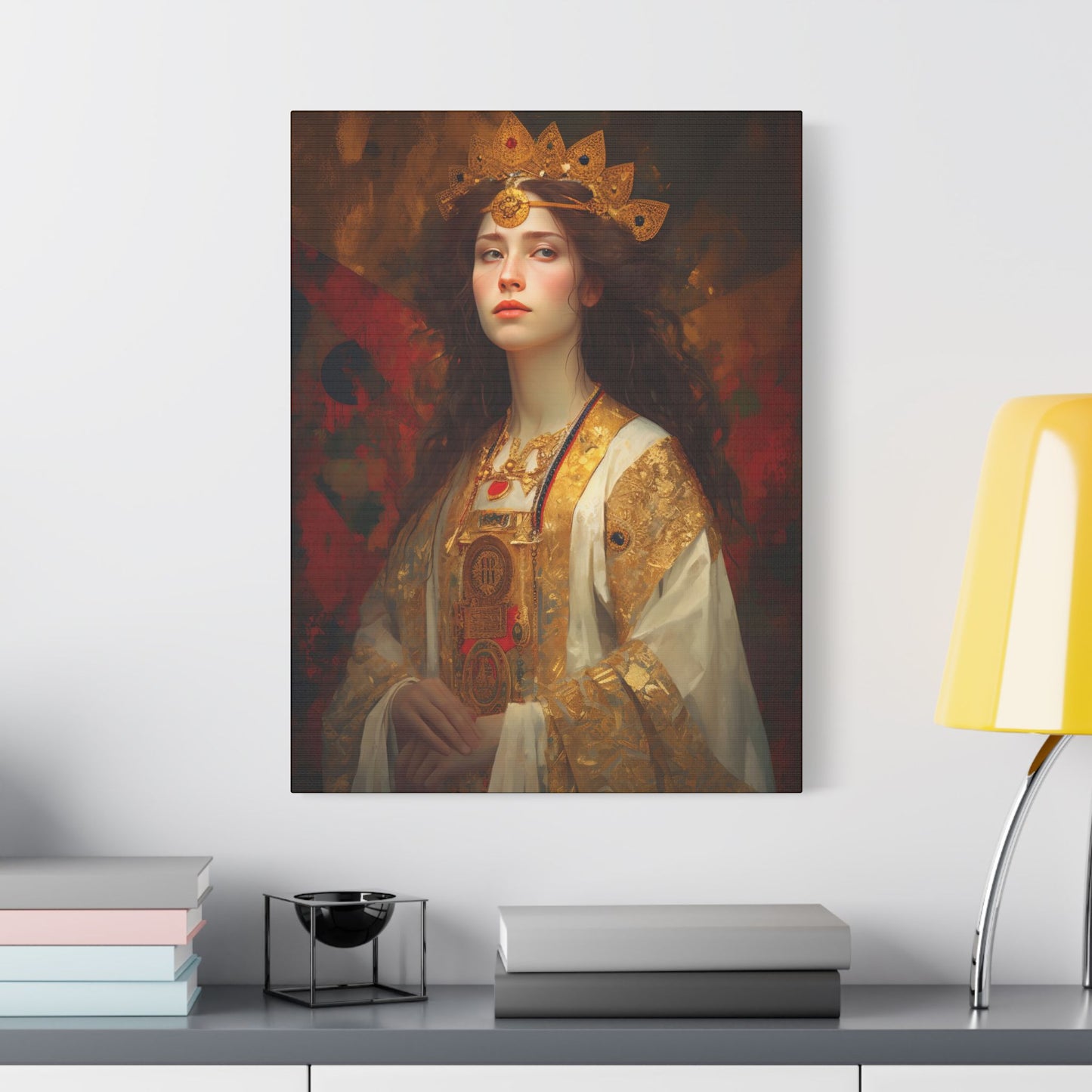 Saint Barbara Canvas Print - Multiple Sizes - Catholic Home art - Museum Wrapped Canvas - Sanctified Souls Print