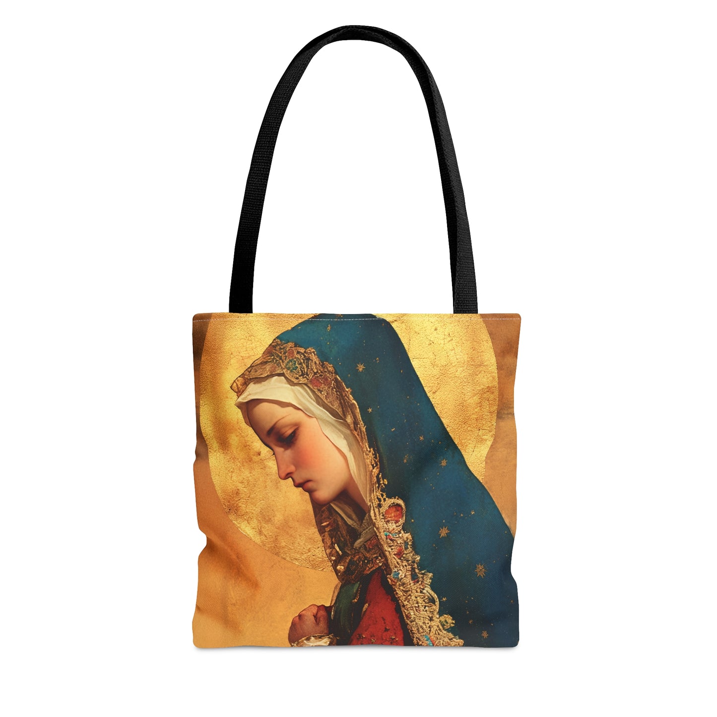 Our Lady of Mercy / Our Lady of Ransom - Tote Bag - Large Medium Small Faith Art Bag - Bible Study Faith Purse - Double Sided Prayer Tote