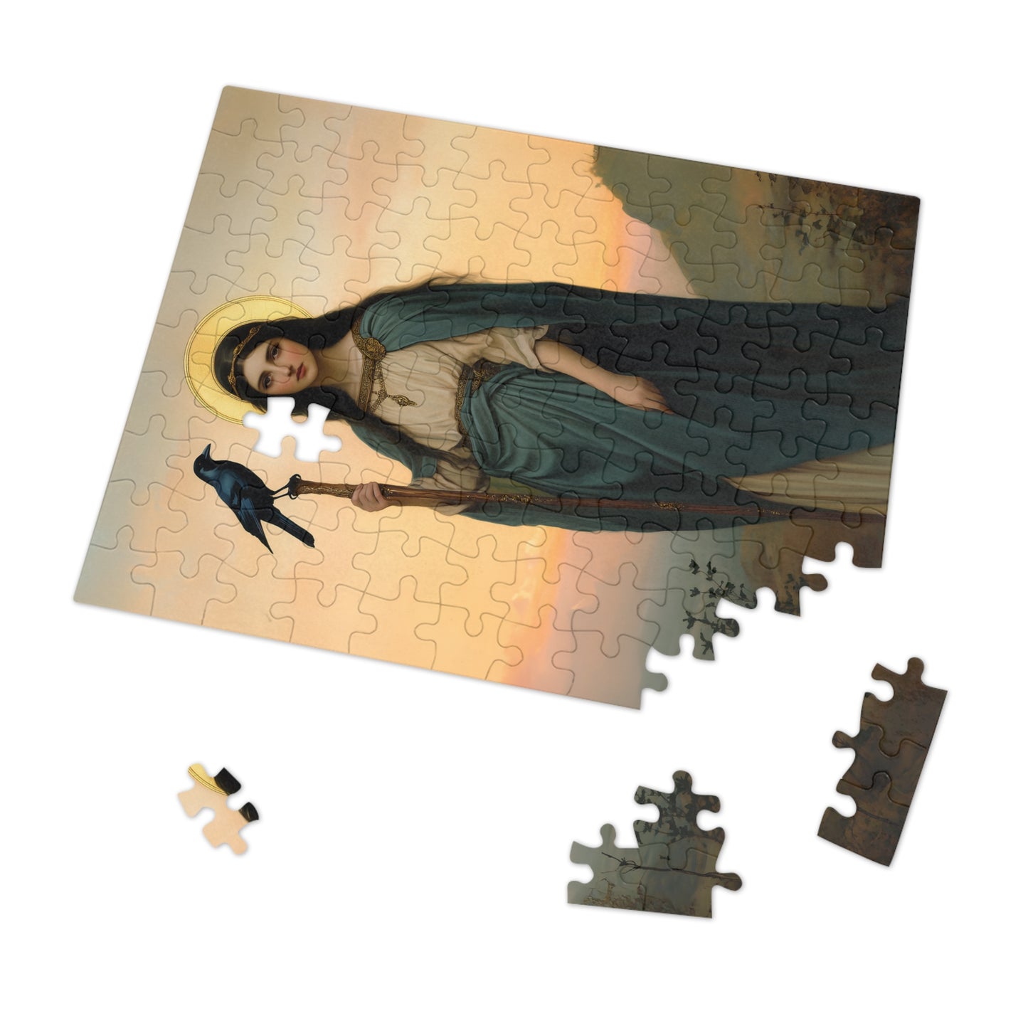 Saint Oda - Puzzle and Keepsake Tin - Religious (30, 110, 252, 500,1000) - Religious Puzzle - Gifts for Catholic Families