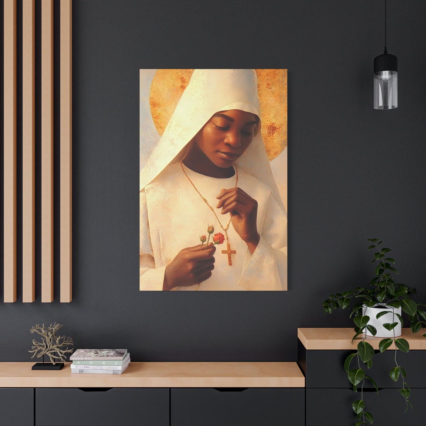 Blessed Marie-Clementine Anuarite Nengapeta - Gallery Wrapped Canvas - Print - Religious Art for your Home - Catholic art print