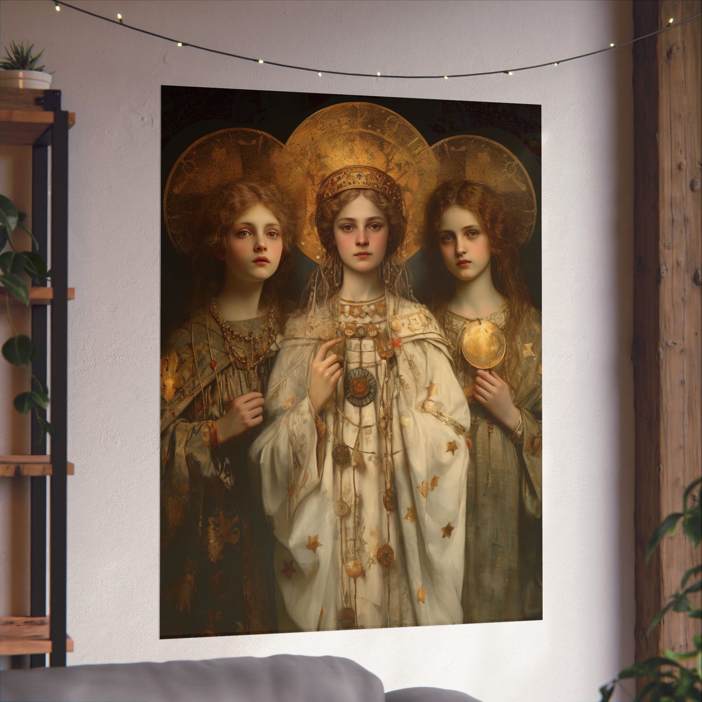 Saints Faith, Charity and Hope - Sanctified Souls Print - Multiple Sizes - Premium Matte Vertical Posters