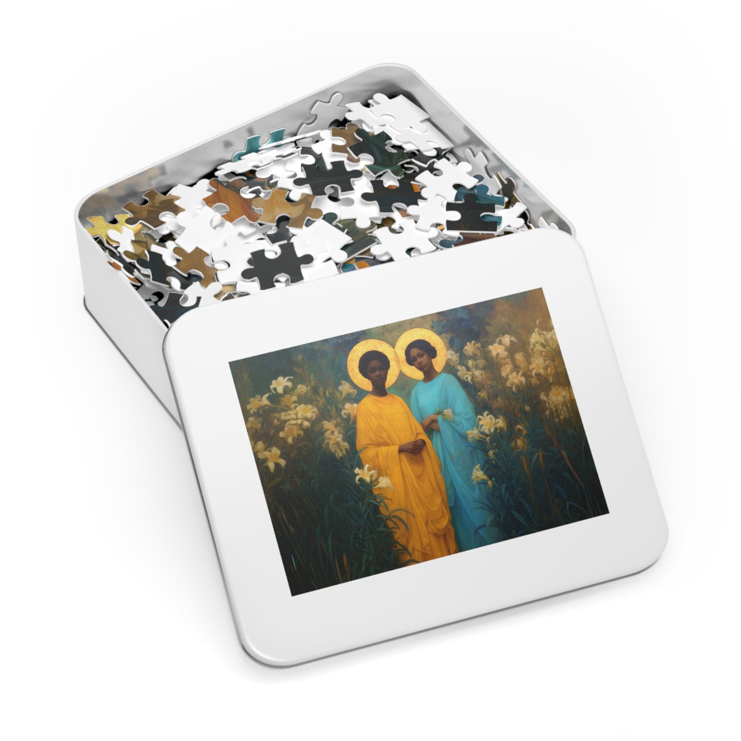 Saint Perpetua and Saint Felicity - Puzzle and Keepsake Tin - Religious Jigsaw Puzzle (30, 110, 252, 500,1000) - Gift for Catholic Families