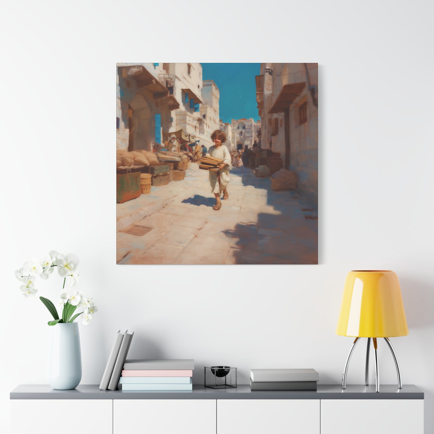Nazareth and the Hidden Light of Christ - Gallery Wrapped Canvas - Print - Religious Art for your Home - Catholic Art