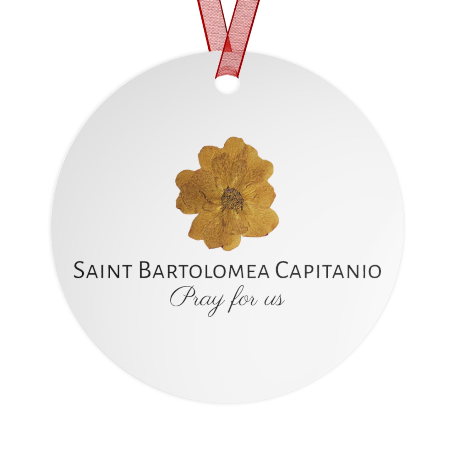 Saint Bartolomea Capitanio Metal Ornament - Religious Holiday Christmas Ornament and Keepsake - Catholic Religious Keepsake