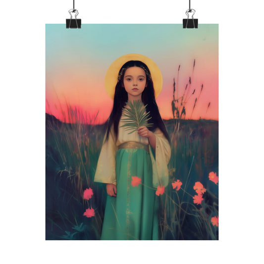 Saint Charity -  Sanctified Souls Print - Multiple Sizes - Premium Posters - Catholic Art - Christian Home - Martyr Saint