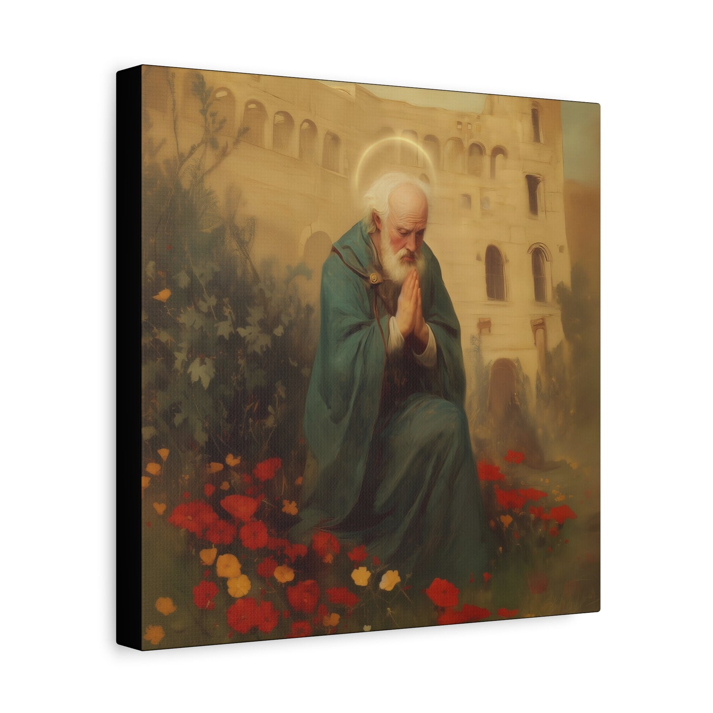 Saint Cyprian - Multiple Sizes - Catholic Home art - Museum Wrapped Canvas - Sanctified Souls Print - Catholic Martyr Art