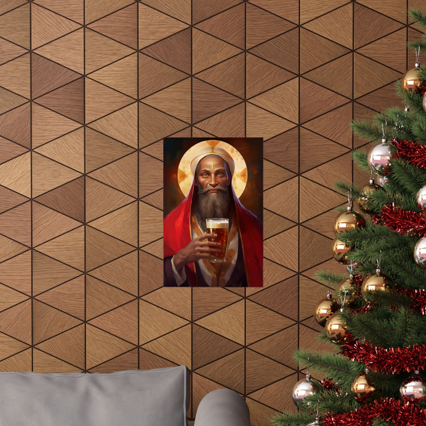 Saint Augustine of Hippo - Sanctified Souls Print - Multiple Sizes - Premium Matte Vertical Posters