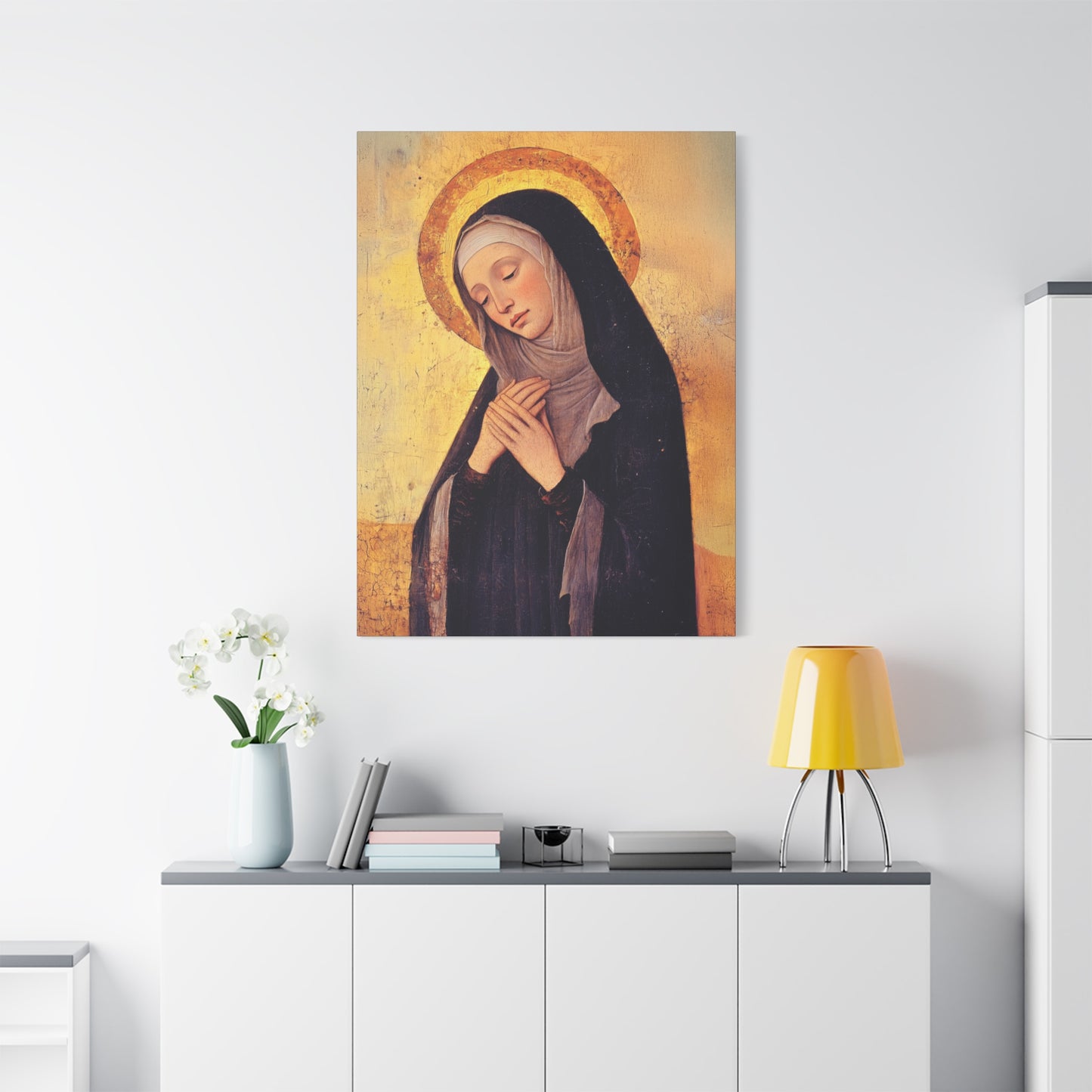Saint Syncletica of Alexandria - Desert Mother - Gallery Wrapped Canvas - Print - Religious Art for your Home - Catholic
