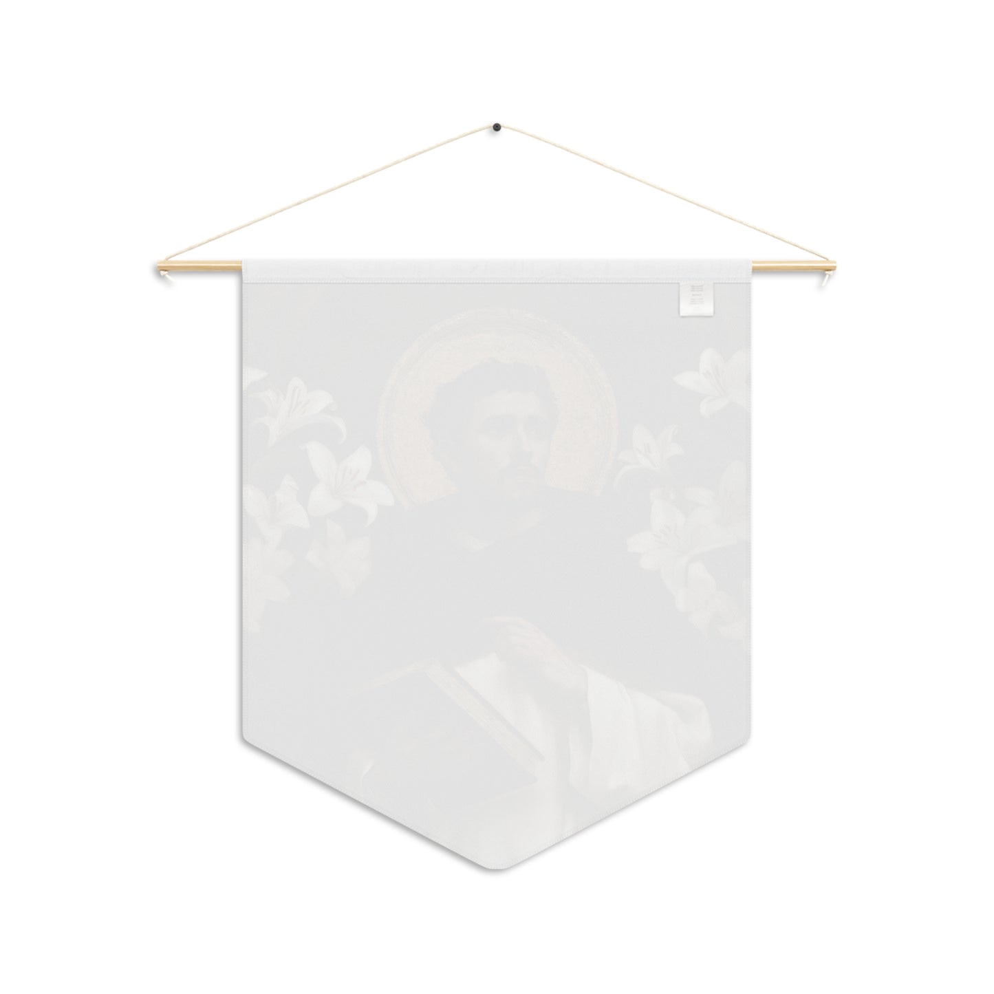 Saint Dominic Pennant / Banner / Wall Hanging - Prayer room art - 18" x 21" - Catholic - Large Banner