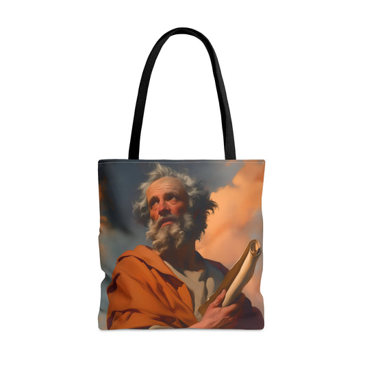 Saint Paul the Apostle Tote Bag - Large Medium Small Faith Art Bag - Catholic Faith Purse - Double Sided