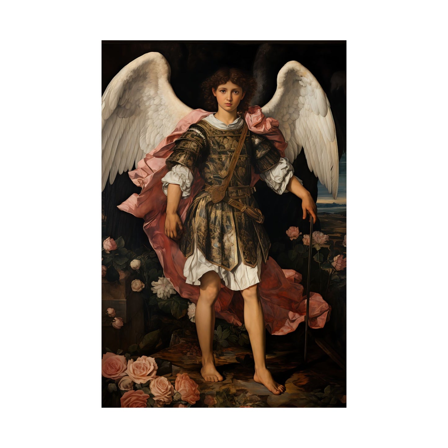 Saint Raphael the Archangel - Sanctified Souls Print - Multiple Sizes - Premium Matte Vertical Posters
