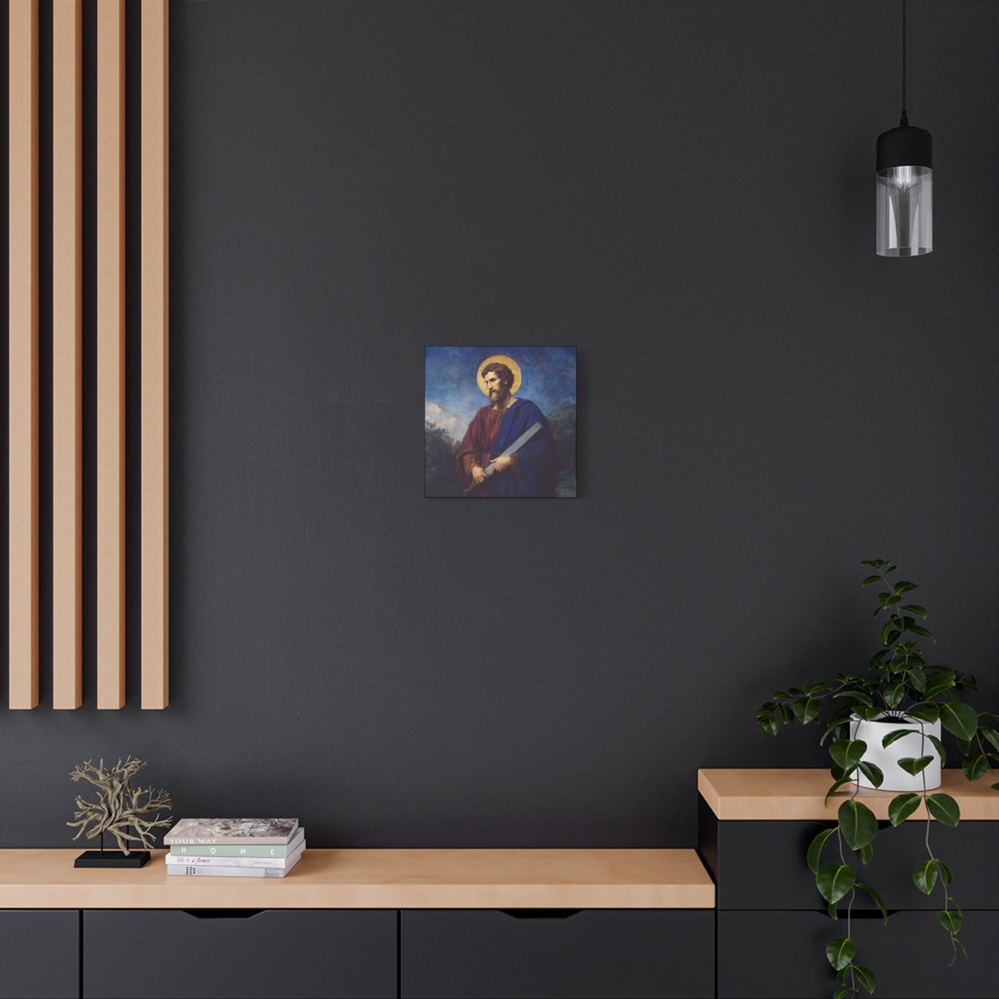 Saint Simon the Apostle  - Gallery Wrapped Canvas - Print - Religious Art for your Home - Catholic Art