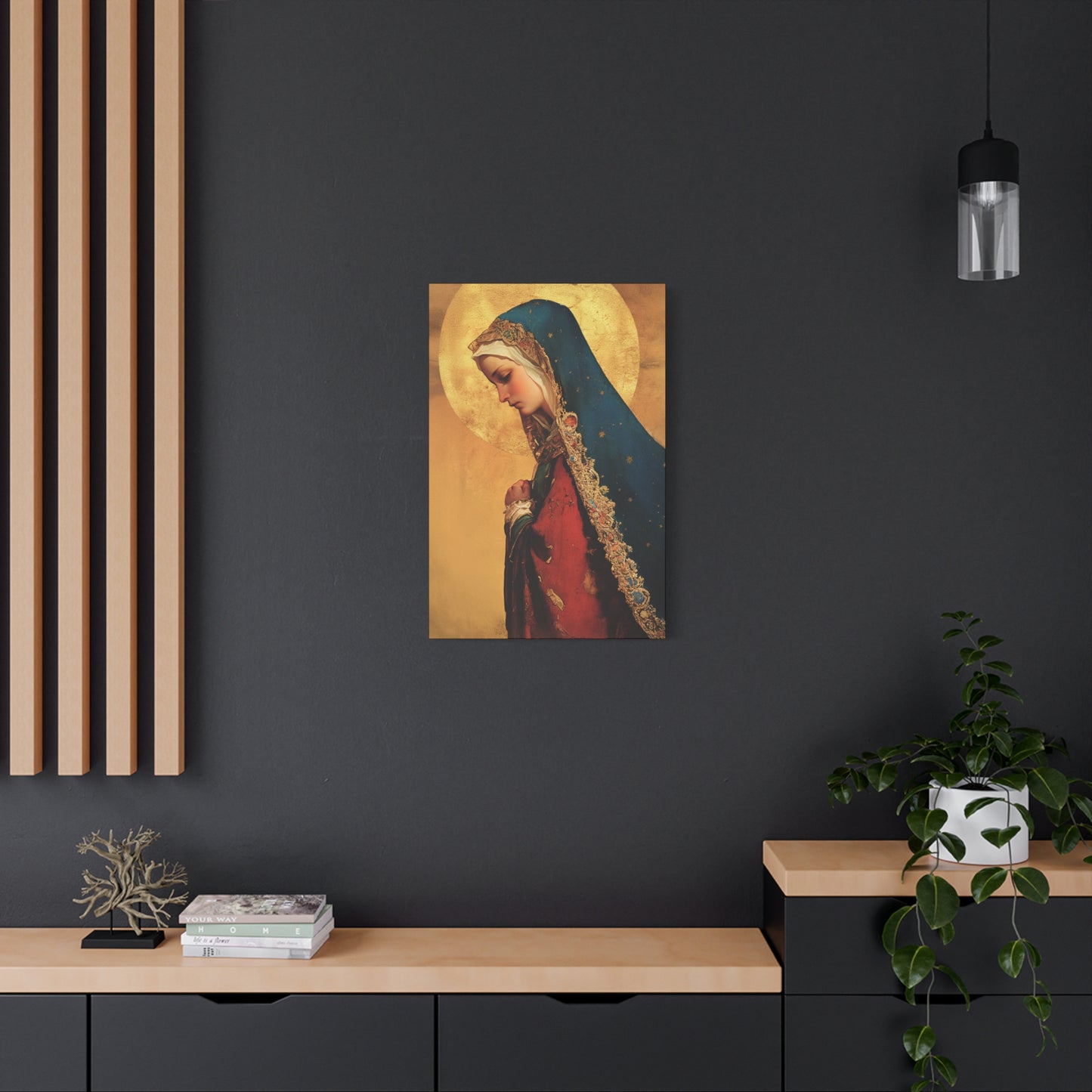 Our Lady of Mercy / Our Lady of Ransom - Multiple Sizes - Catholic Home art - Museum Wrapped Canvas - Sanctified Souls Print - Mother Mary