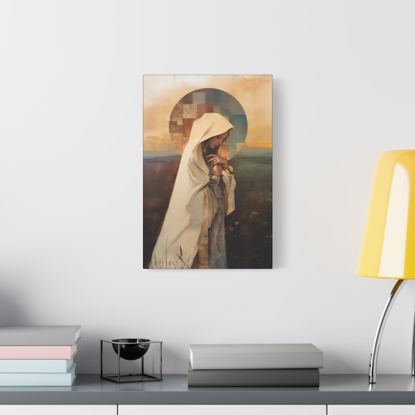 Our Lady of the Prairie - Multiple Sizes - Catholic Home art - Museum Wrapped Canvas - Sanctified Souls Print