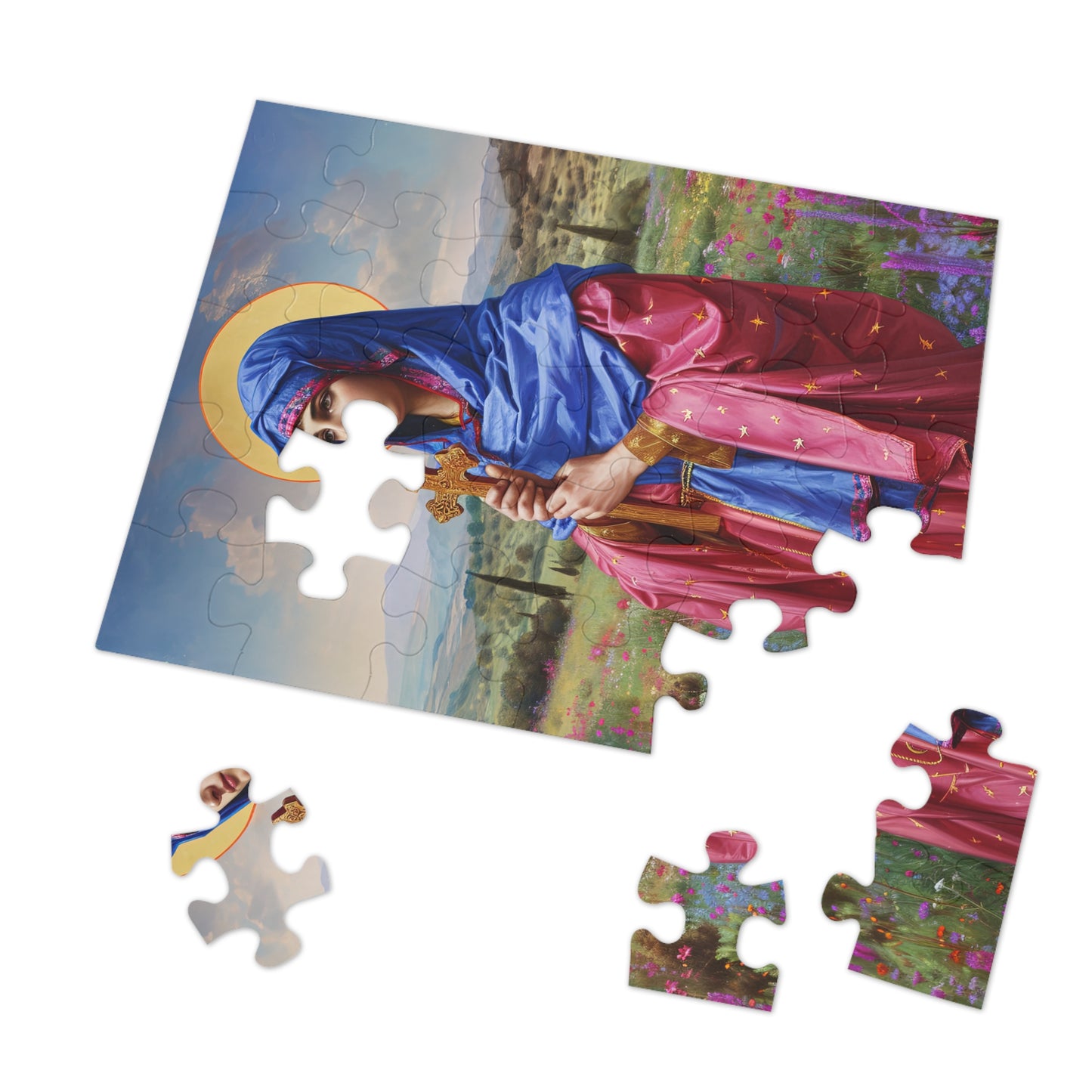 Saint Anysia of Salonika - Puzzle and Keepsake Tin - Religious Jigsaw Puzzle (30, 110, 252, 500,1000-Piece) - Religious Puzzle
