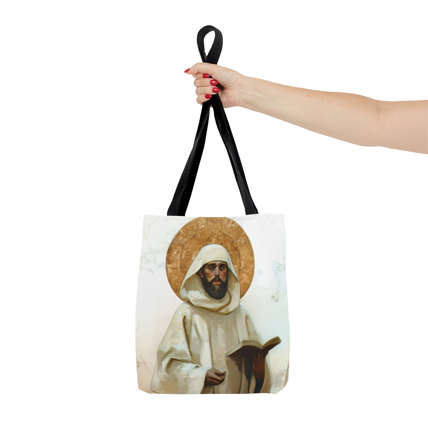 Saint William of Vercelli Tote Bag - Large Medium Small Faith Art Bag - Catholic Faith Purse - Religious Carry All Reusable Tote Bag