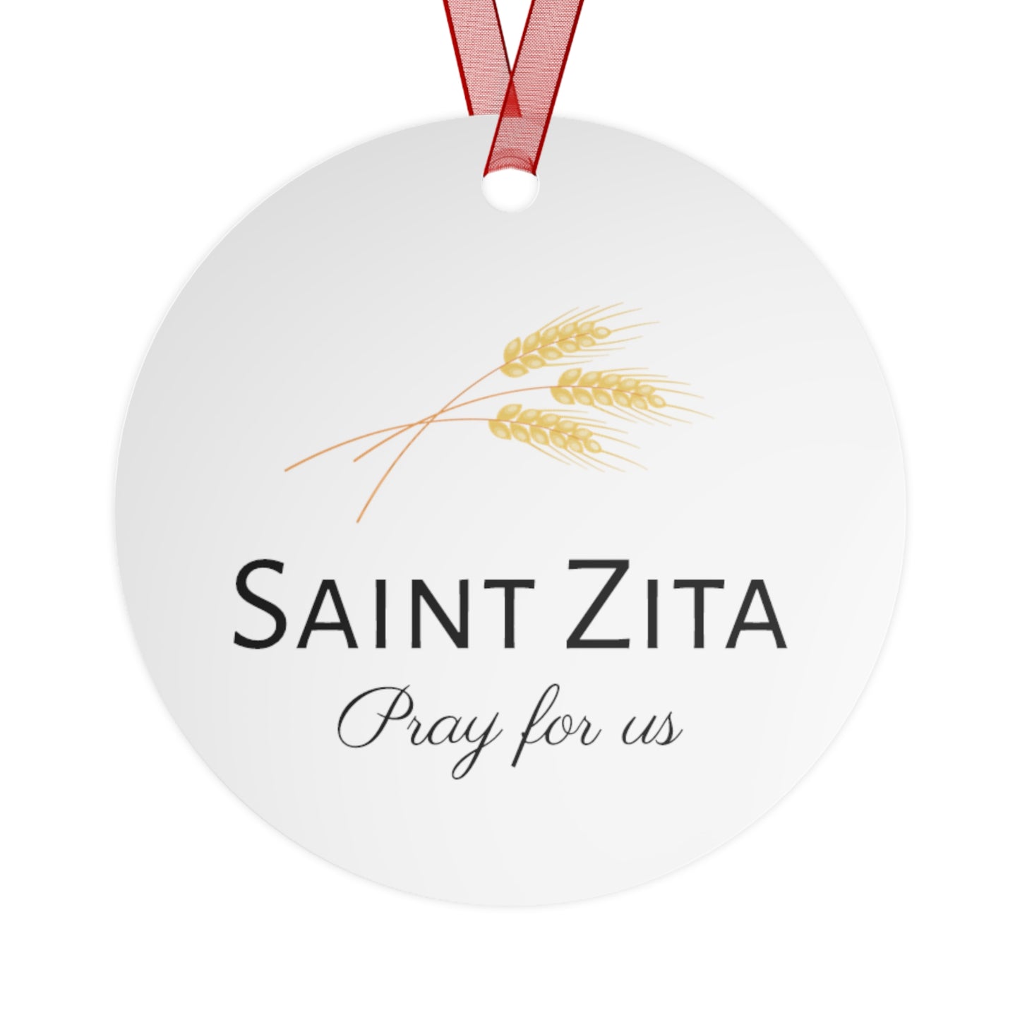 Saint Zita of Lucca - Religious Holiday Christmas Ornament and Keepsake - Double sided Keepsake Religious Ornament