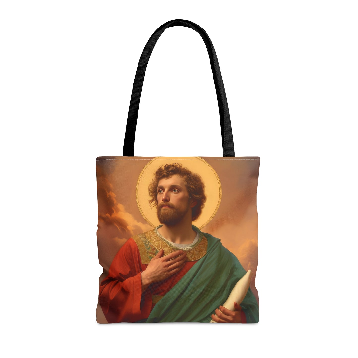 Saint Timothy Tote Bag - Large Medium Small Faith Art Bag - Catholic Faith Purse - Double Sided - Religious Art Purse