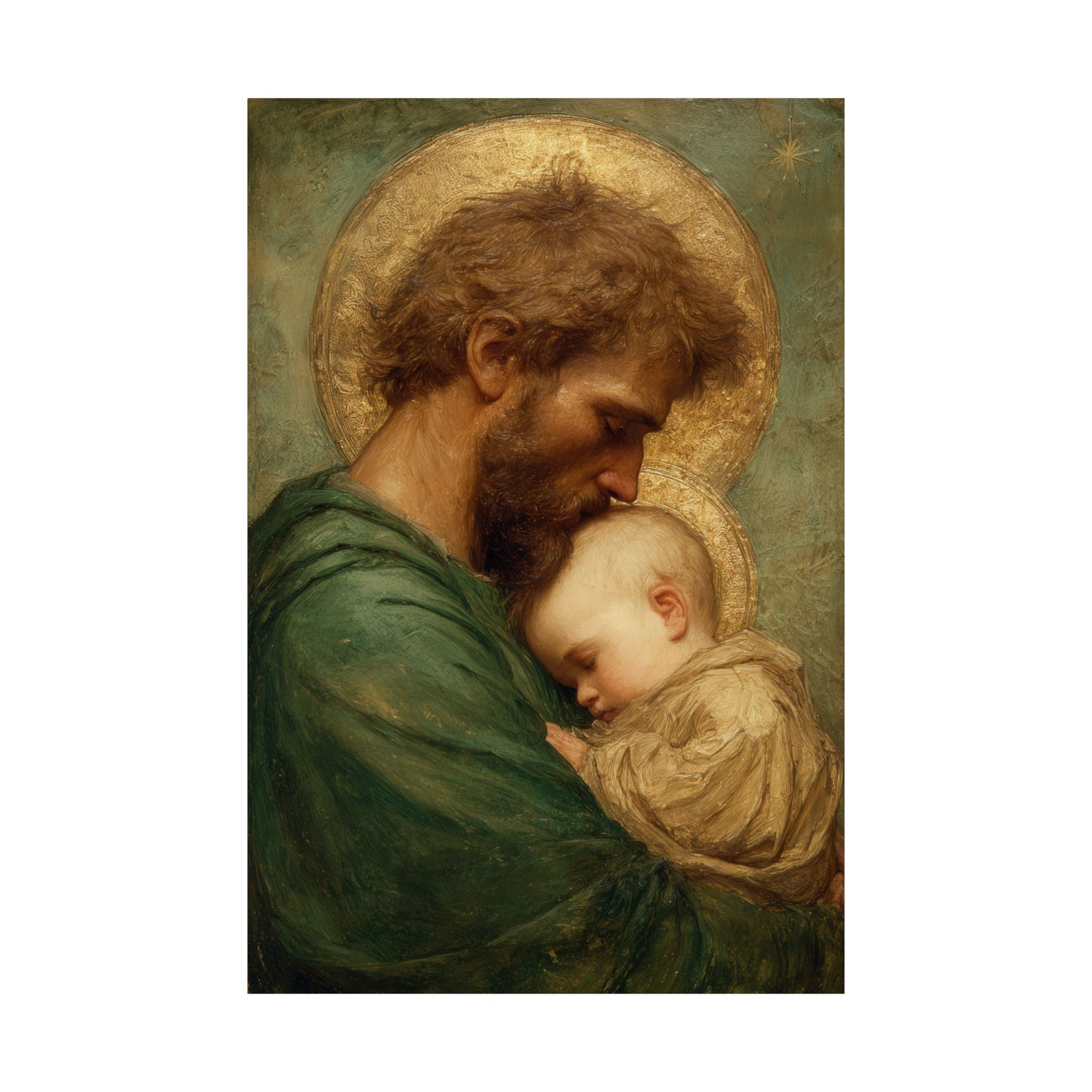 Saint Joseph the Father - Sanctified Souls Print - Multiple Sizes - Premium Matte Vertical Posters