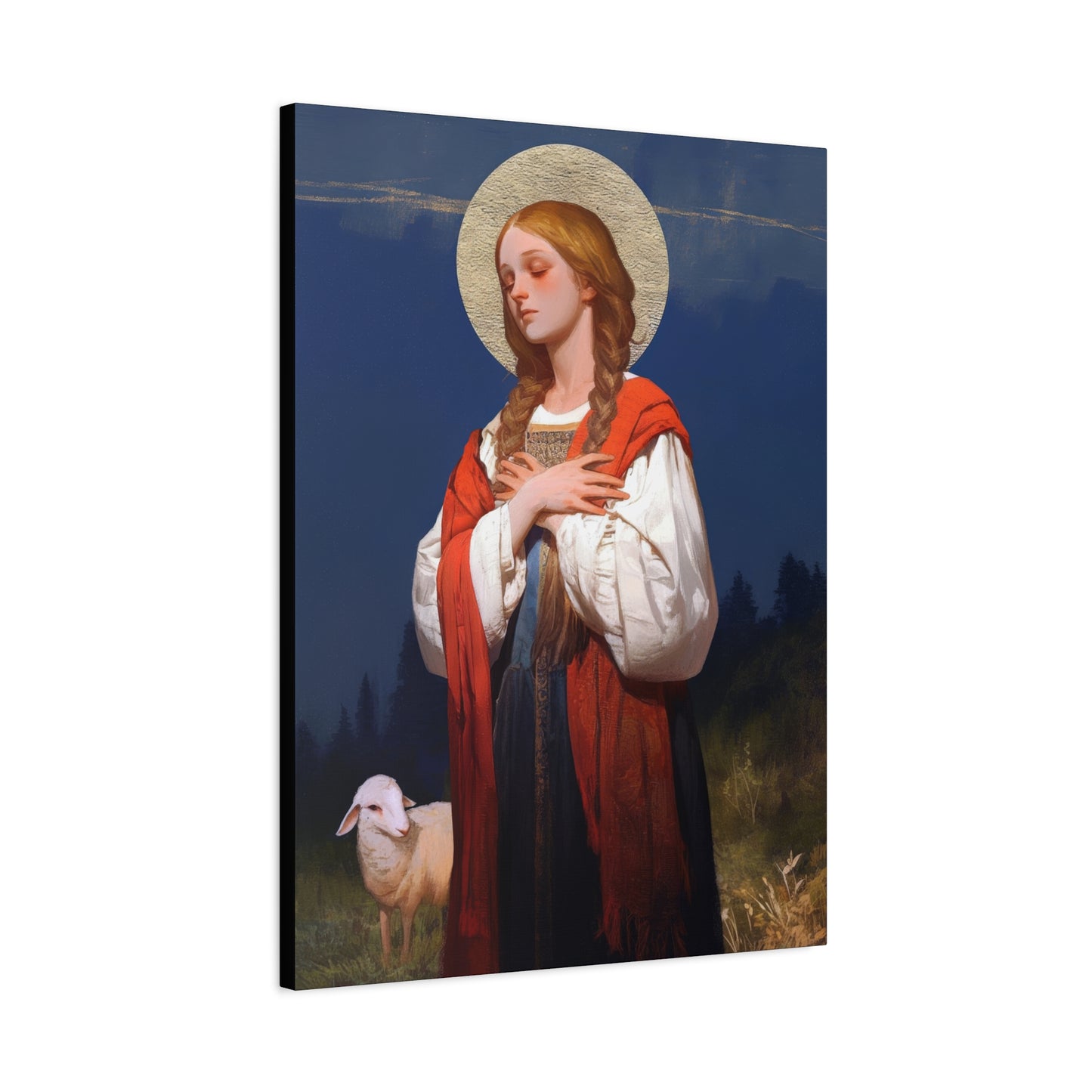 Saint Genevieve - Gallery Wrapped Canvas - Print - Religious Art for your Home - Catholic Art