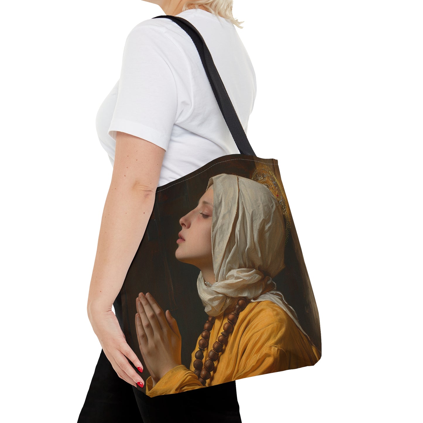 Saint Yvette of Huy - Purse - Three sizes - Large Medium Small Faith Art Bag - Catholic purse - Double Sided - Patron Saint Artwork