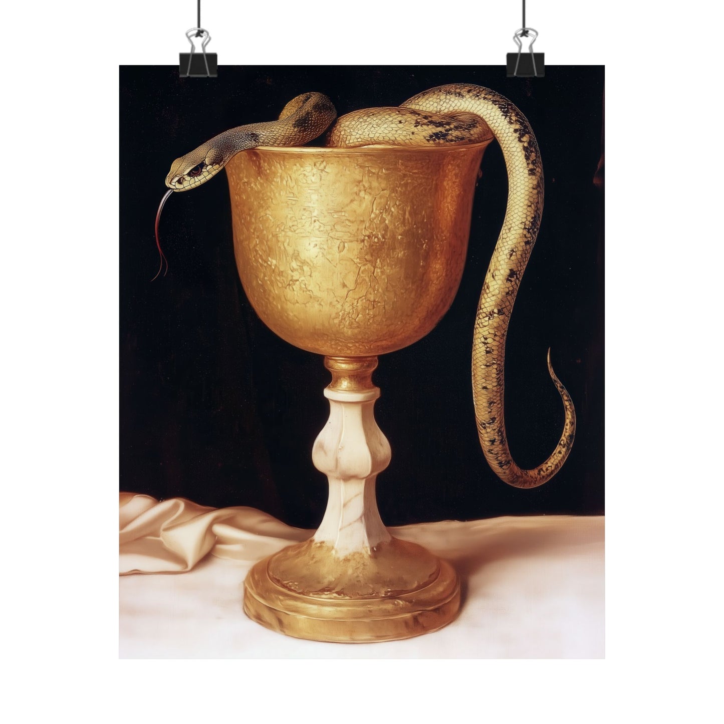 Saint John's Chalice - Sanctified Souls Print - Multiple Sizes - Premium Matte Vertical Posters