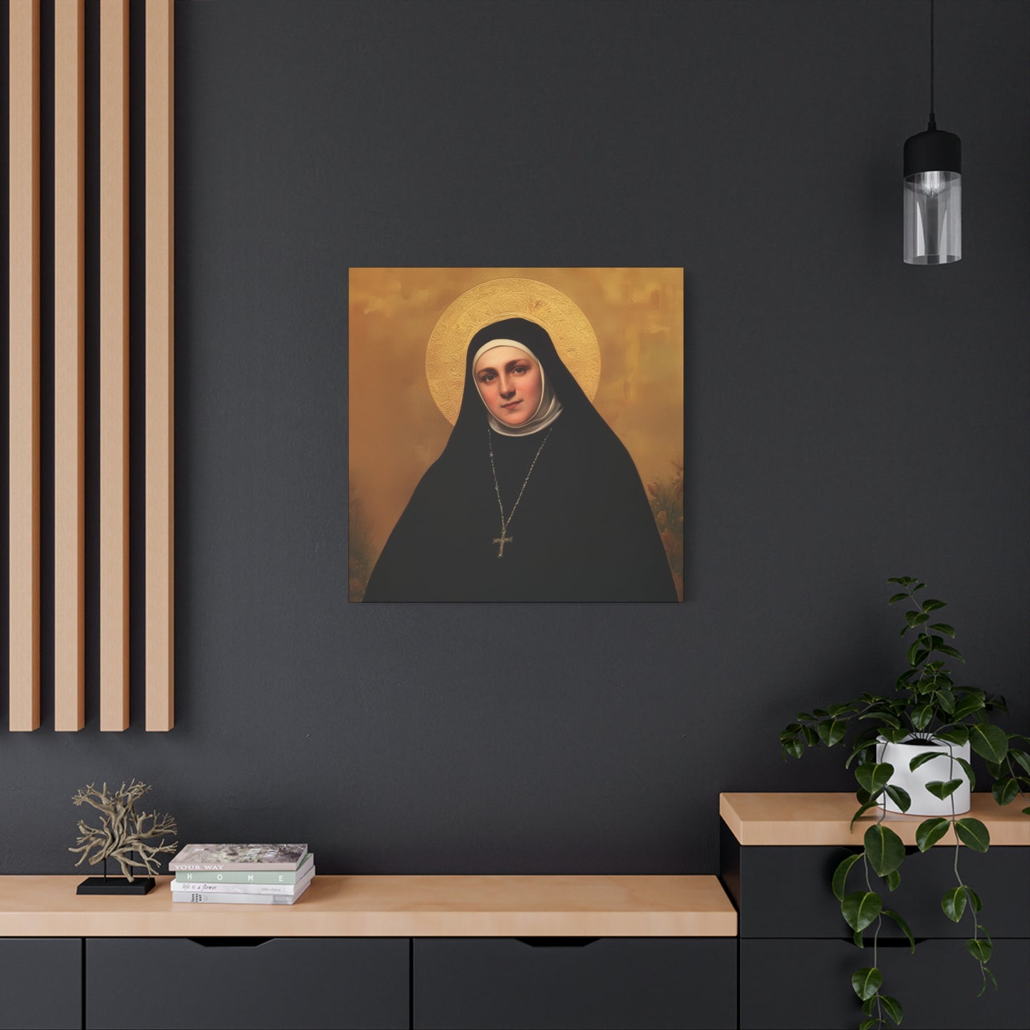 Saint Geltrude Caterina Comensoli - Gallery Wrapped Canvas - Print - Religious Art for your Home - Catholic Art