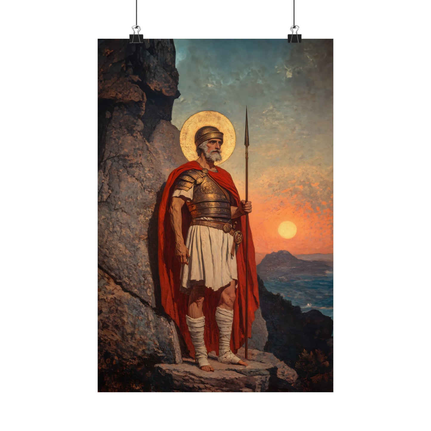 Saint Andrew the Tribune - Sanctified Souls Print - Multiple Sizes - Premium Posters - Catholic Art - Christian Home Decor Artwork