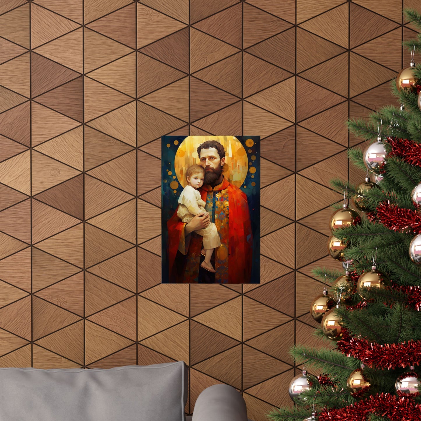 Saint Christopher - Sanctified Souls Print - Multiple Sizes - Premium Matte Vertical Posters
