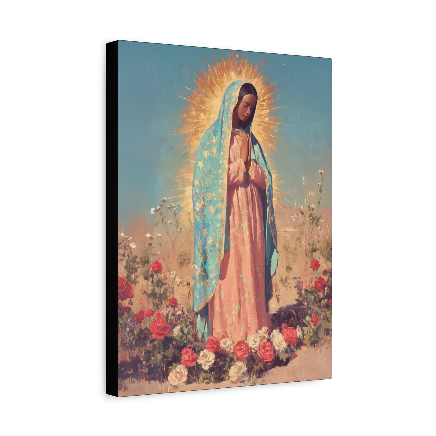 Our Lady of Guadalupe - Gallery Wrapped Canvas - Print - Religious Art for your Home - Catholic Art