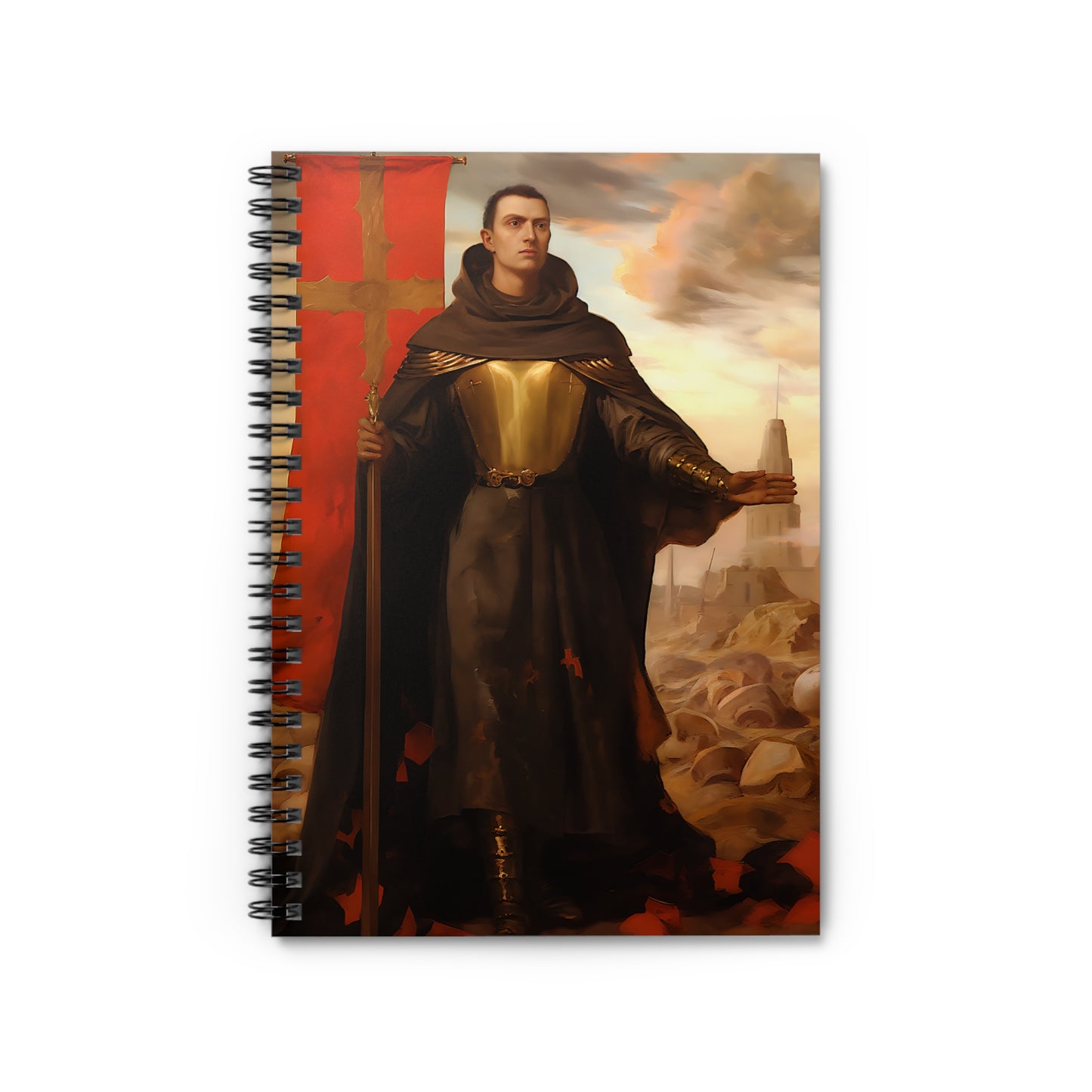 Saint John of Capistrano - Sanctified Souls Art - Religious Based Notebook - Spiral Notebook - Ruled Line
