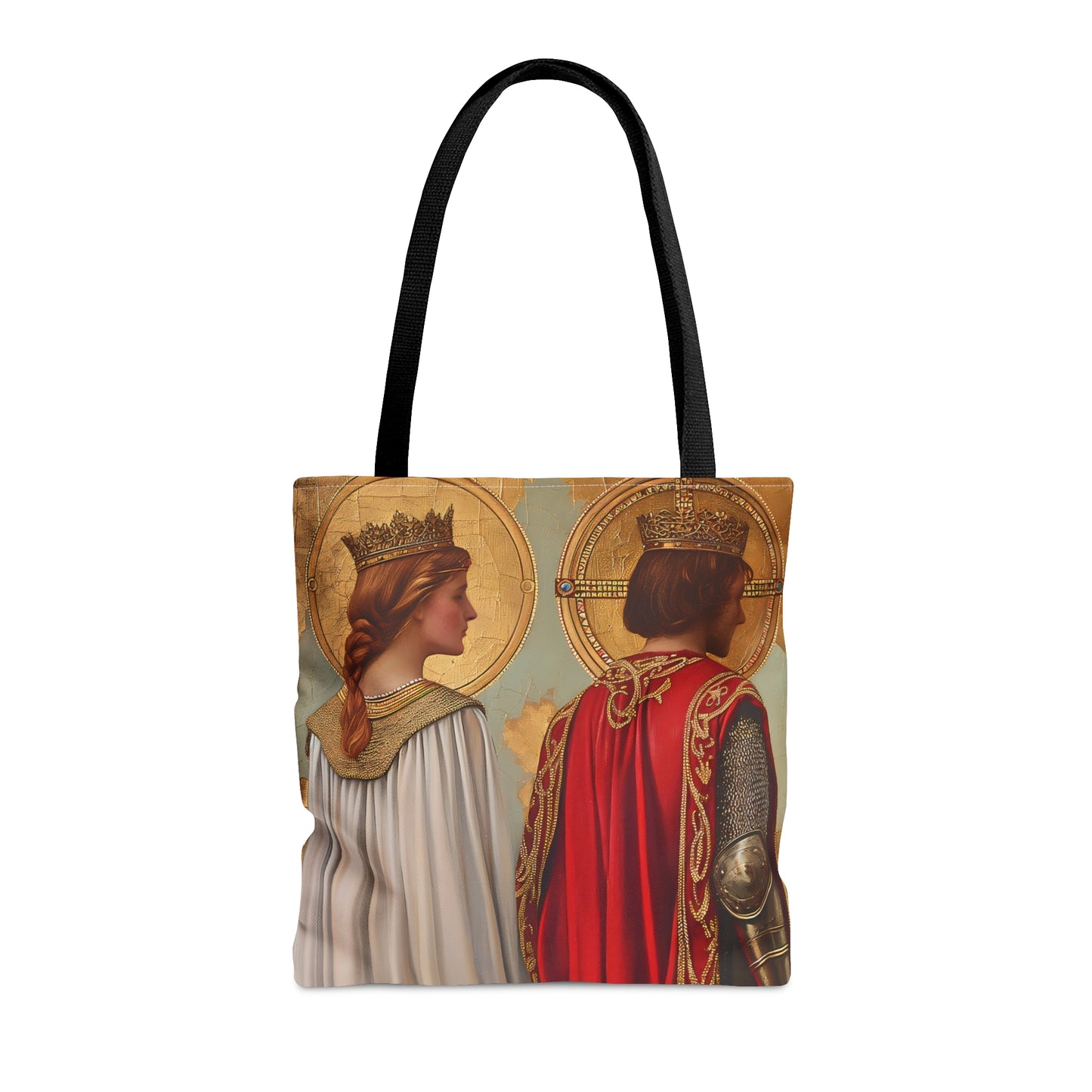 Saint Gwladys and Saint Gwynlly Tote Bag - Large Medium Small Faith Art Bag - Catholic Faith Purse - Religious Carry All Reusable Tote Bag