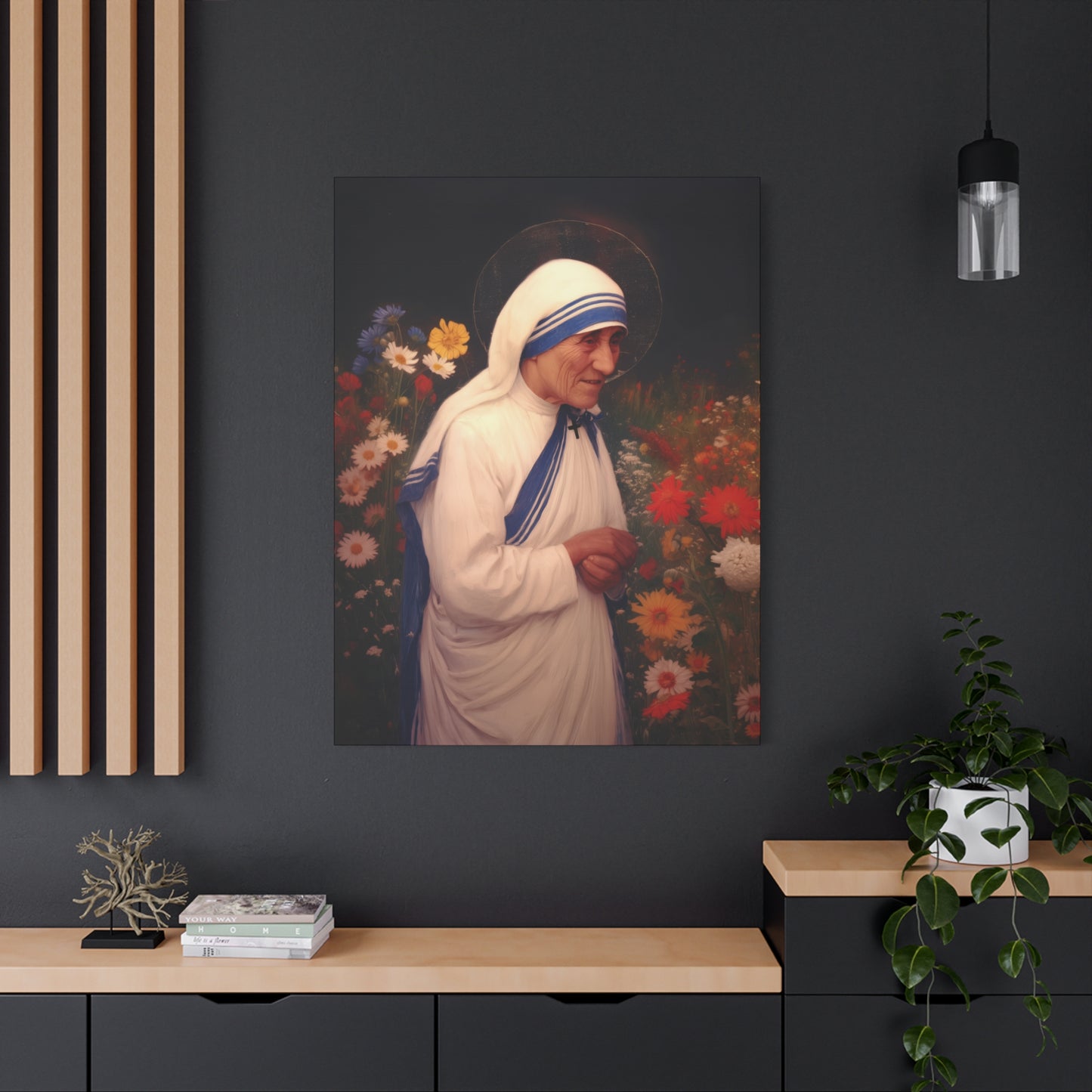 Saint Teresa of Calcutta -  Museum Wrapped Canvas - Sanctified Souls Print - Religious Art for your Home - Catholic Patron Saint Art